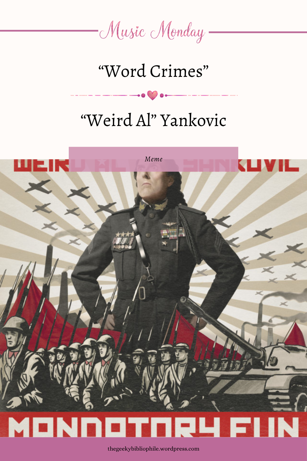 Lundi musical : "Word Crimes" de "Weird Al" Yankovic - l'amateur de livres geek